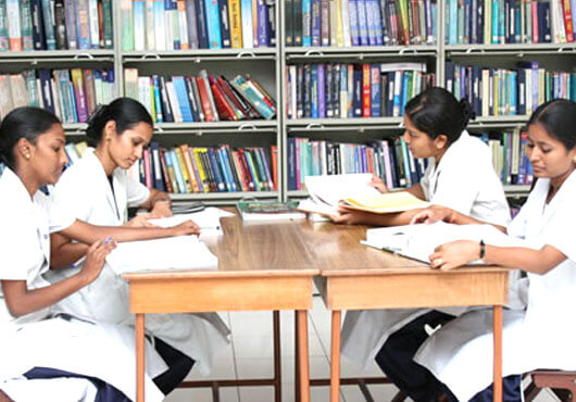 Library of Shyamlal Chandrashekhar Nursing College, Khagaria